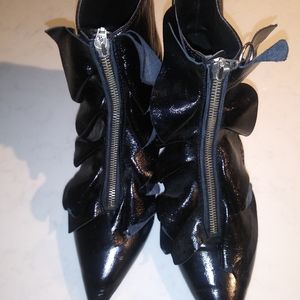 Zara ruffle booties